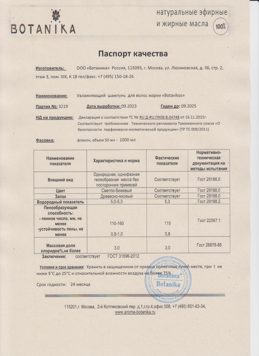Паспорт №092023